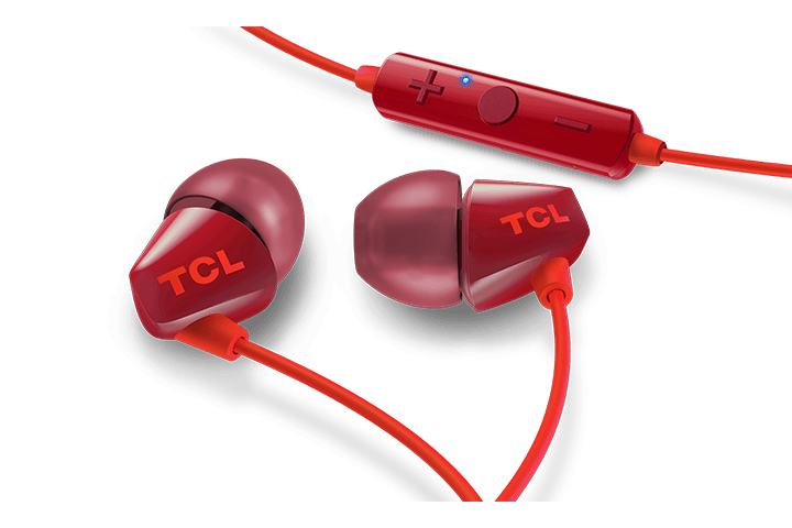 TCL Sunset Orange Wireless In-ear Bluetooth Headphones with Mic - SOCL100BTOR - Image 2