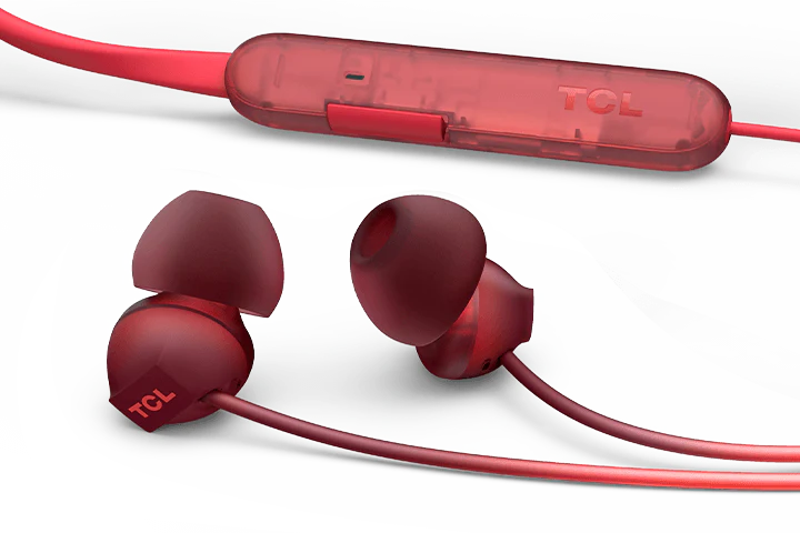 TCL Sunset Orange Wireless In-ear Bluetooth Headphones with Mic - SOCL300BTOR - Image 3