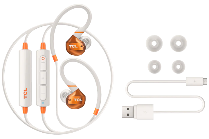 TCL White Wireless In-ear Bluetooth Headphones with Mic - ACTV200BTWT - Image 5